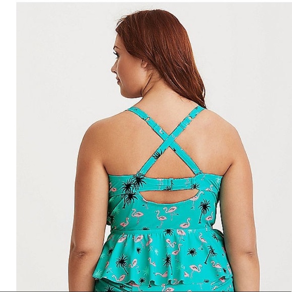Torrid Flamingo Peplum Midkini - Picture 4 of 5